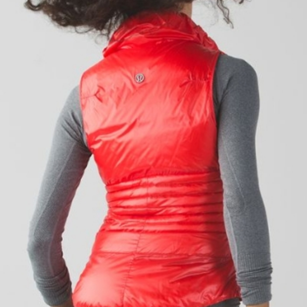 Lululemon Fluffin Awesome Down Puffer Vest in Alarming Red